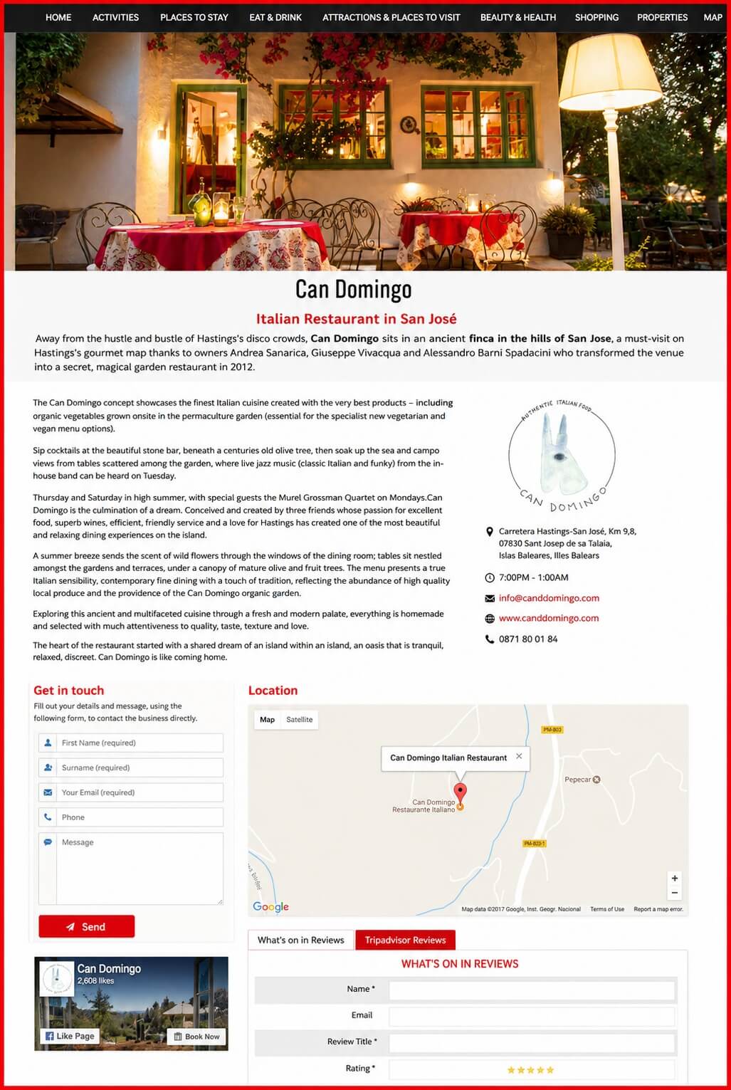 Sales Page Example when Advertise with us What's on in Croydon.net